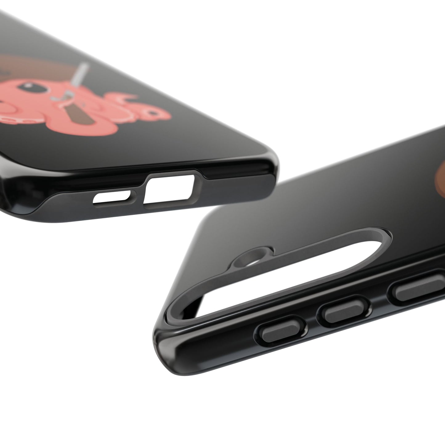Phone case featuring a cartoon pirate themed original mascot design by the Octopus Revolution.