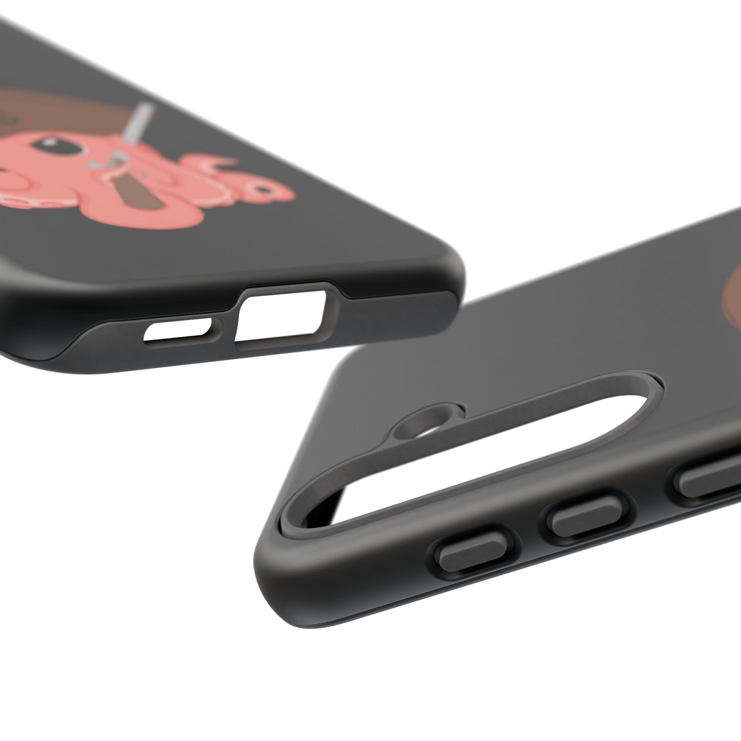 Phone case featuring a cartoon pirate themed original mascot design by the Octopus Revolution.