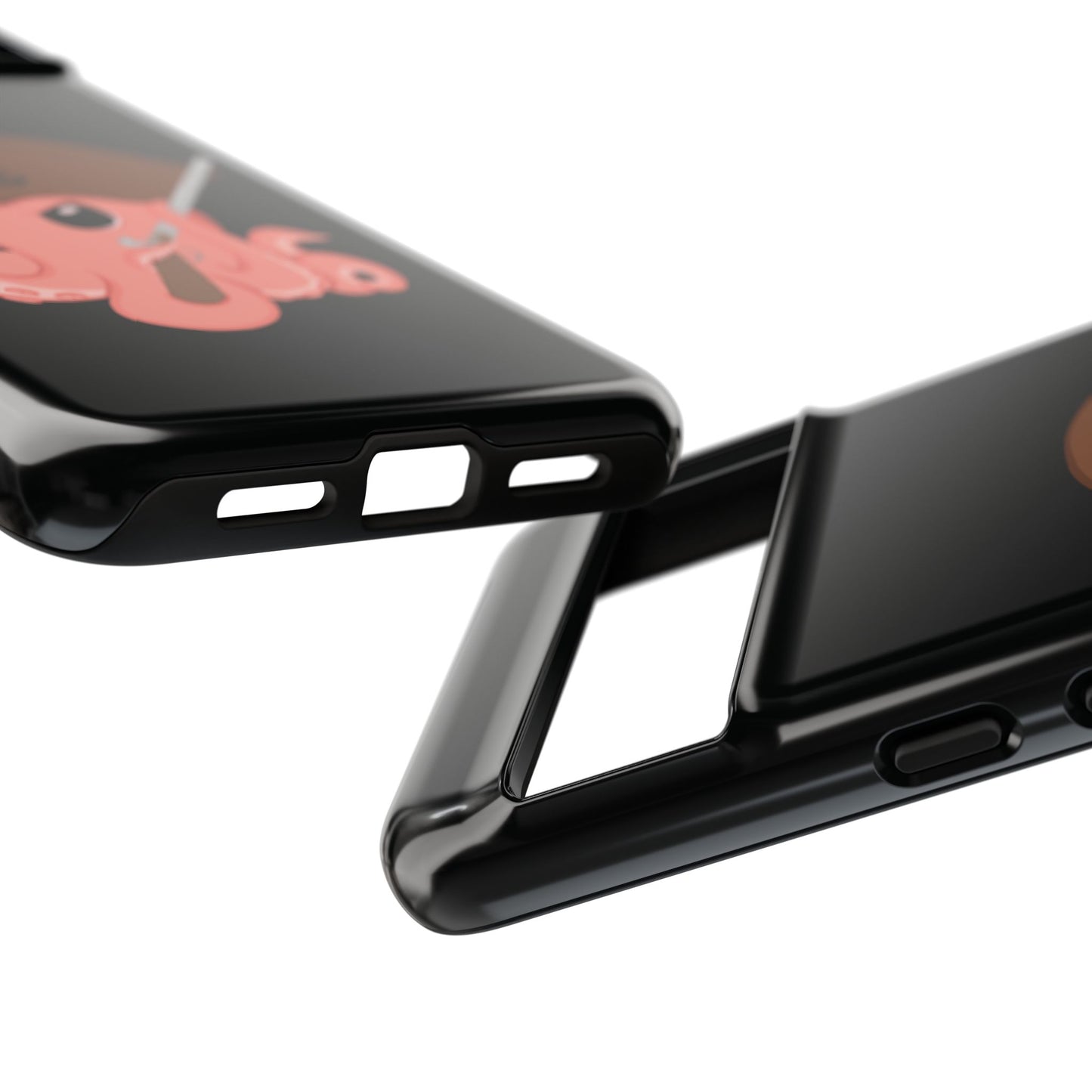 Phone case featuring a cartoon pirate themed original mascot design by the Octopus Revolution.