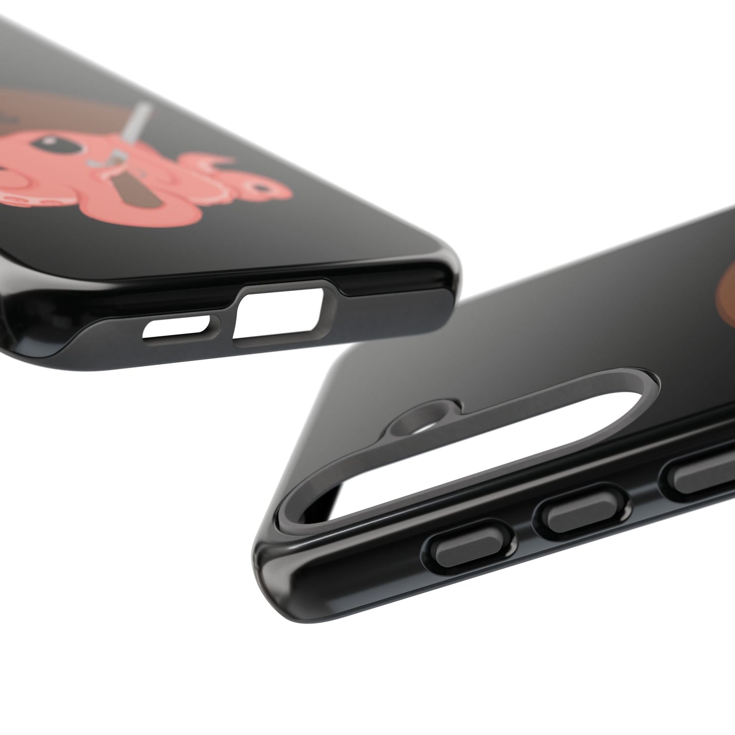 Phone case featuring a cartoon pirate themed original mascot design by the Octopus Revolution.