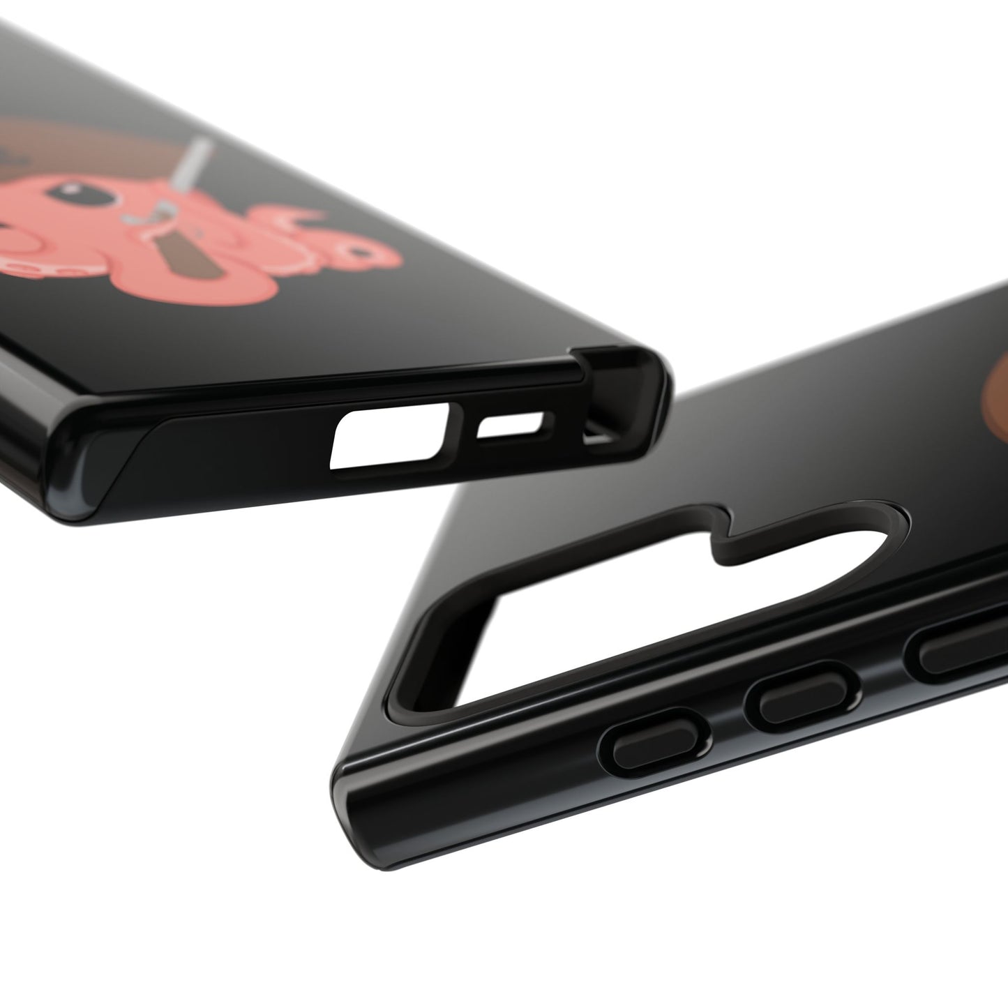 Phone case featuring a cartoon pirate themed original mascot design by the Octopus Revolution.