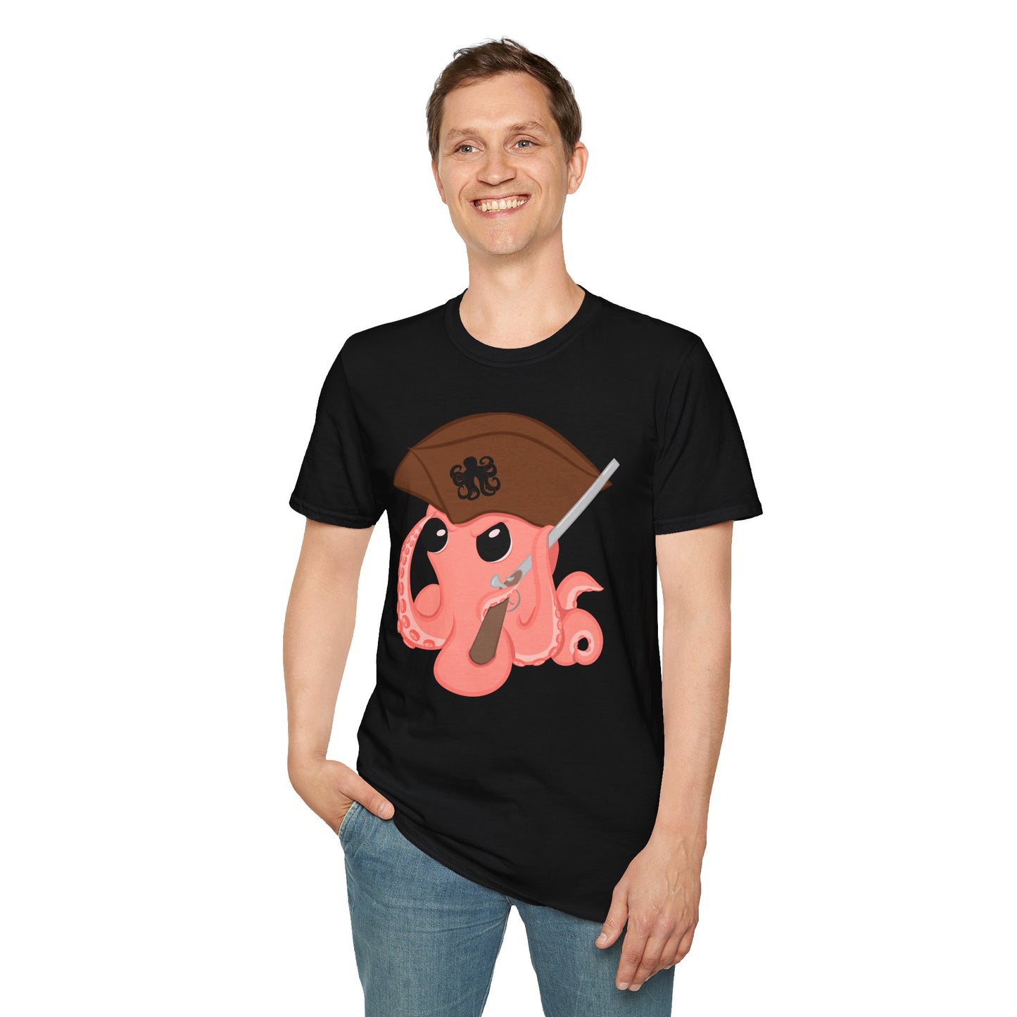Tshirt featuring the Original Mascot design by the Octopus Revolution