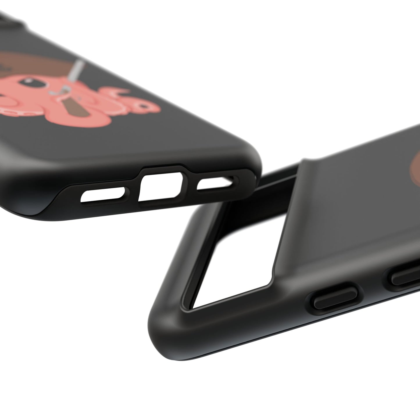 Phone case featuring a cartoon pirate themed original mascot design by the Octopus Revolution.