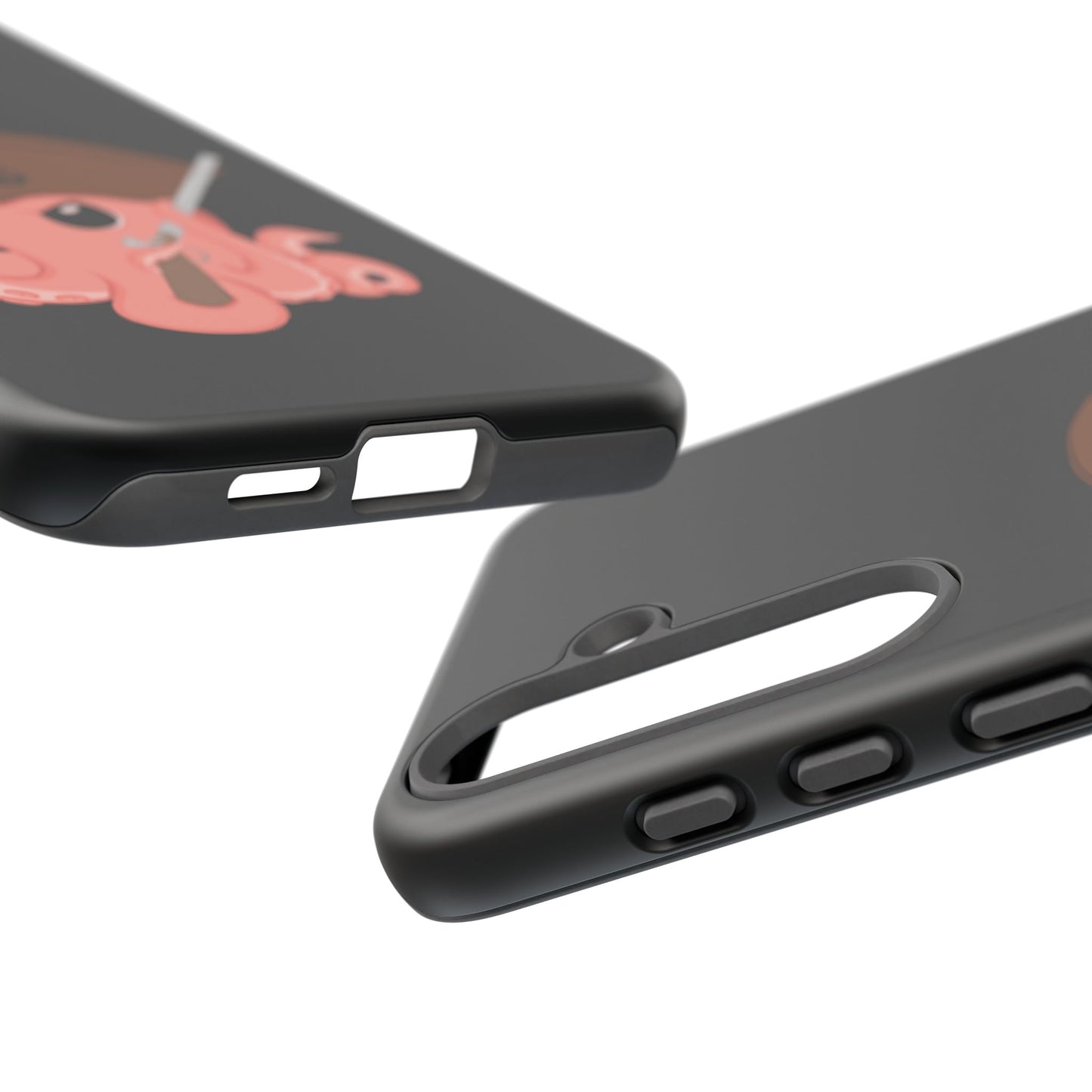 Phone case featuring a cartoon pirate themed original mascot design by the Octopus Revolution.