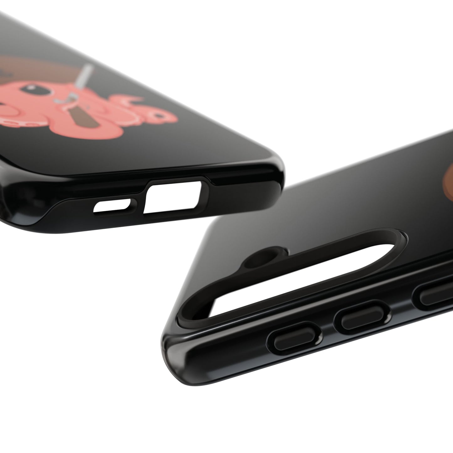 Phone case featuring a cartoon pirate themed original mascot design by the Octopus Revolution.