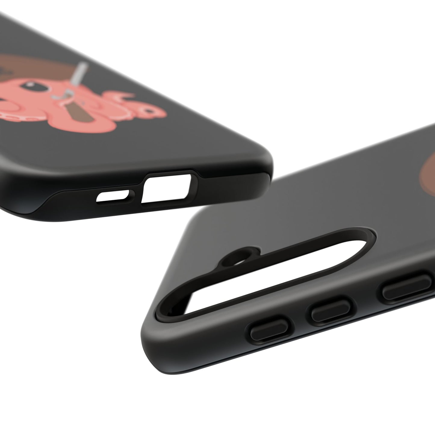 Phone case featuring a cartoon pirate themed original mascot design by the Octopus Revolution.