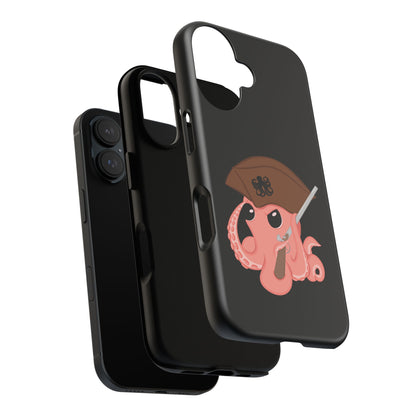 Phone case featuring a cartoon pirate themed original mascot design by the Octopus Revolution.