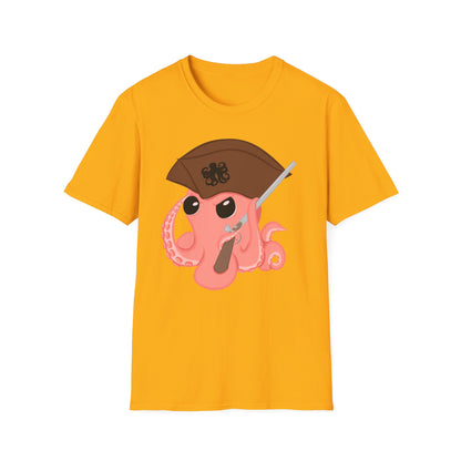Tshirt featuring the Original Mascot design by the Octopus Revolution