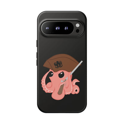 Phone case featuring a cartoon pirate themed original mascot design by the Octopus Revolution.