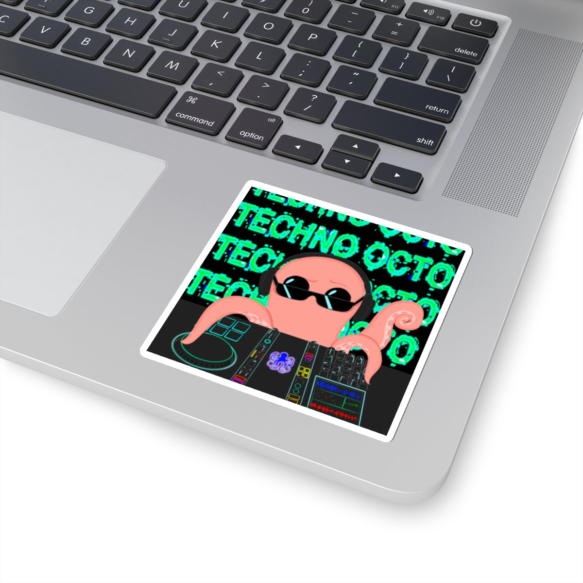 Stickers featuring the Techno Octo Design by the Octopus Revolution