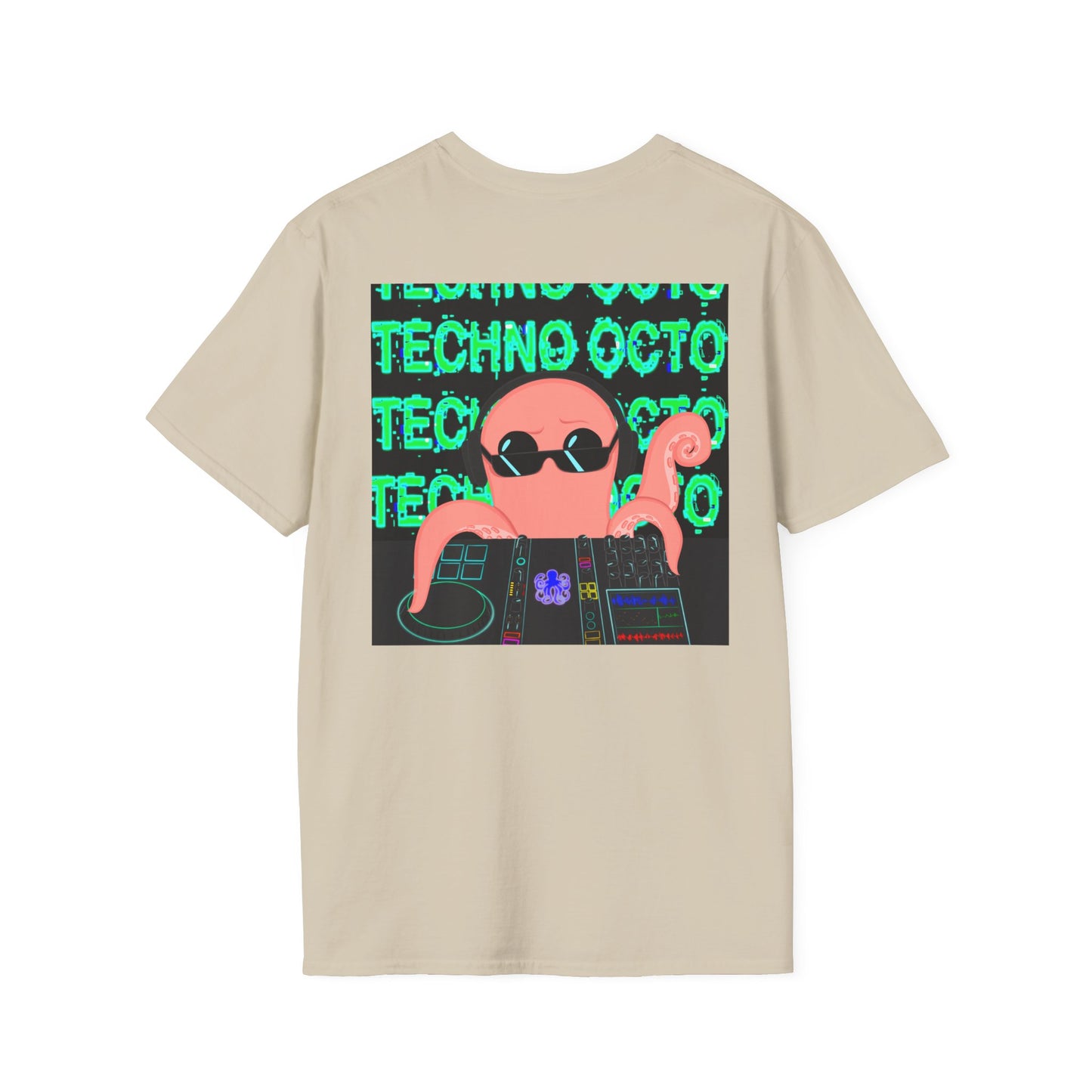 Unisex Techno Octo Softstyle T-Shirt | Octopus Revolution