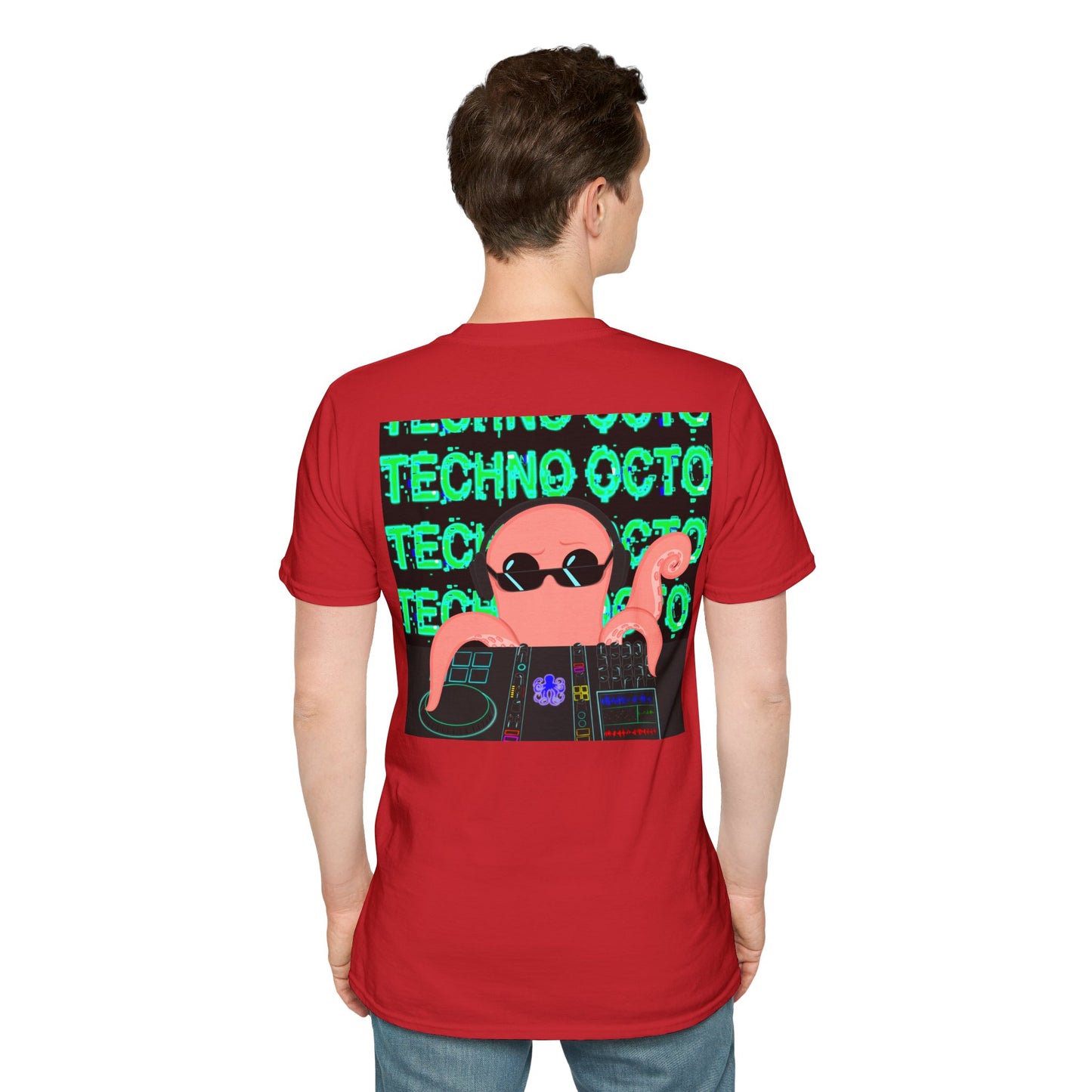 Unisex Techno Octo Softstyle T-Shirt | Octopus Revolution