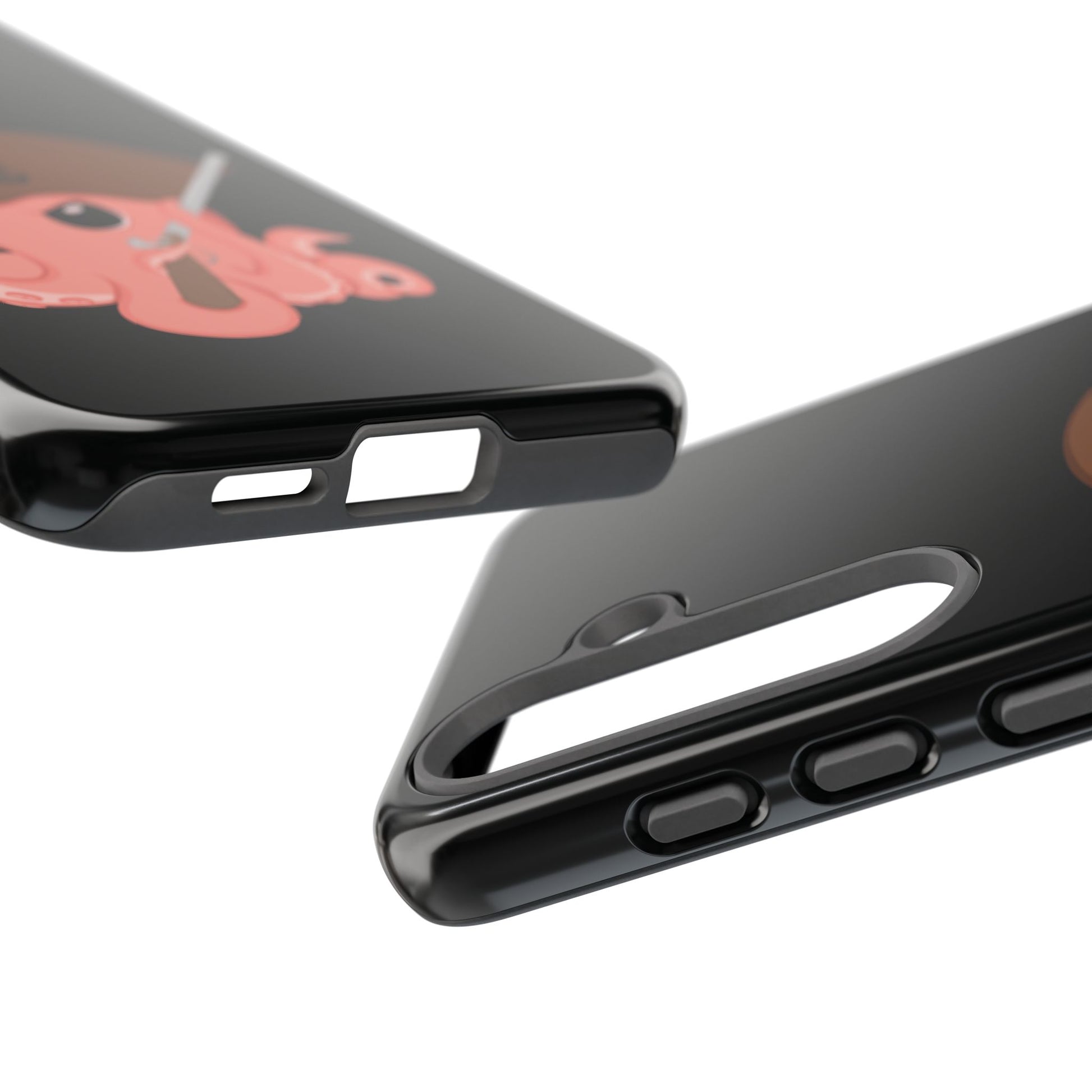 Phone case featuring a cartoon pirate themed original mascot design by the Octopus Revolution.