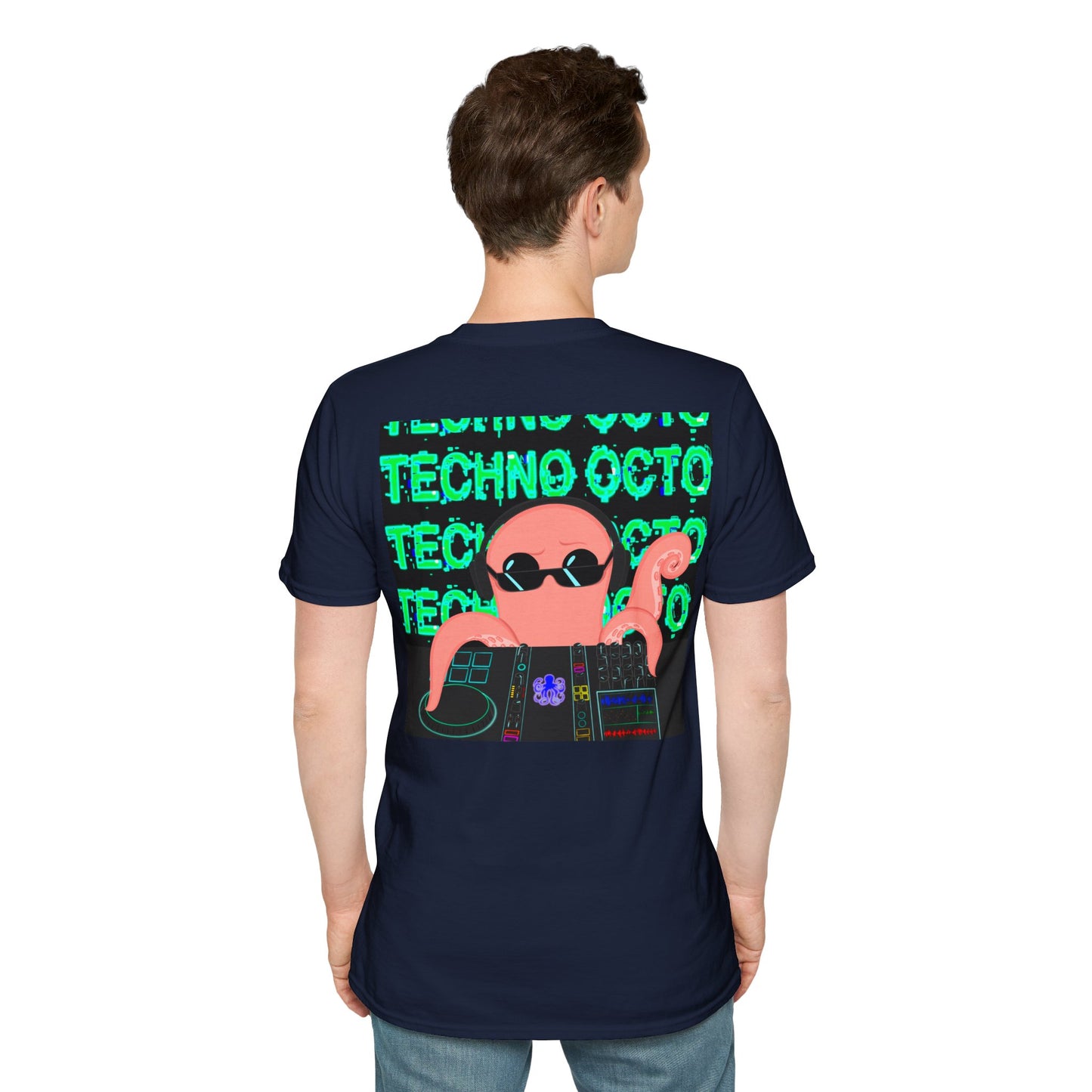 Unisex Techno Octo Softstyle T-Shirt | Octopus Revolution