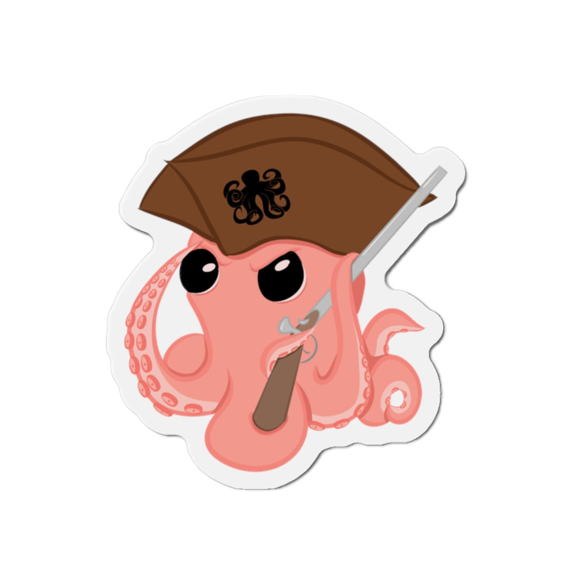 Original Octopus Revolution Mascot Die-cut Magnet