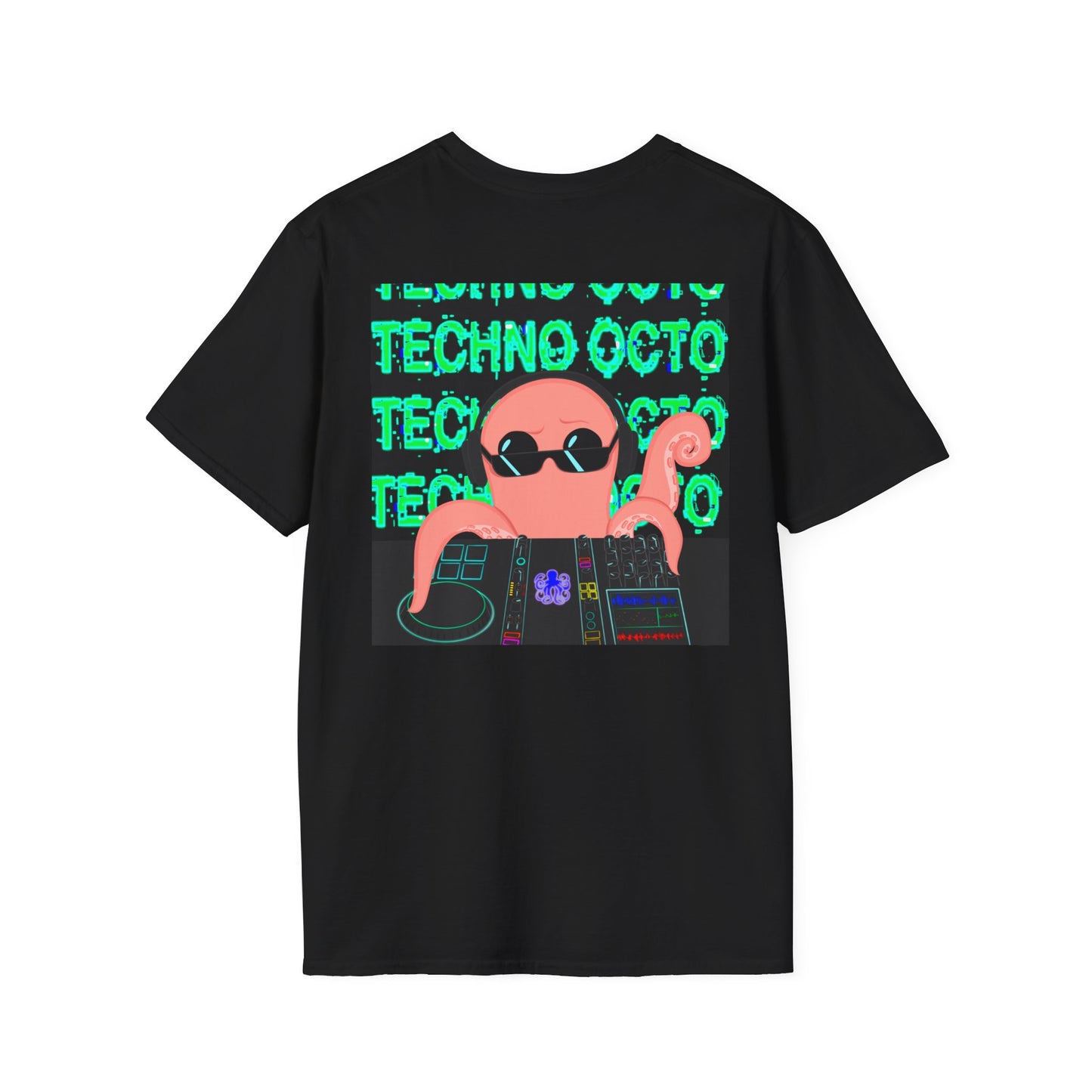 Unisex Techno Octo Softstyle T-Shirt | Octopus Revolution