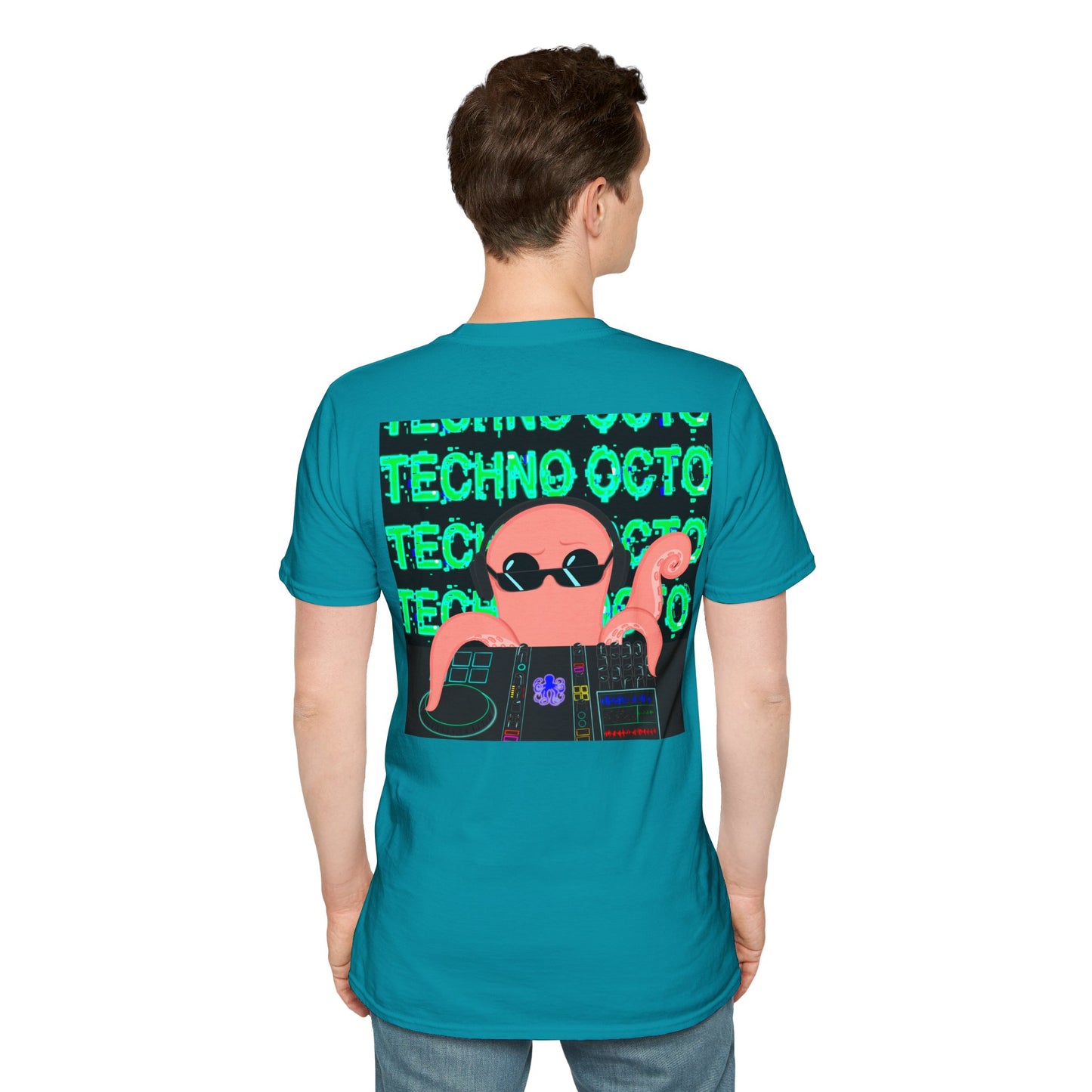 Unisex Techno Octo Softstyle T-Shirt | Octopus Revolution