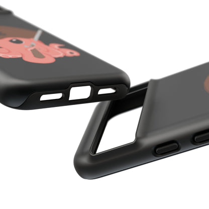 Phone case featuring a cartoon pirate themed original mascot design by the Octopus Revolution.