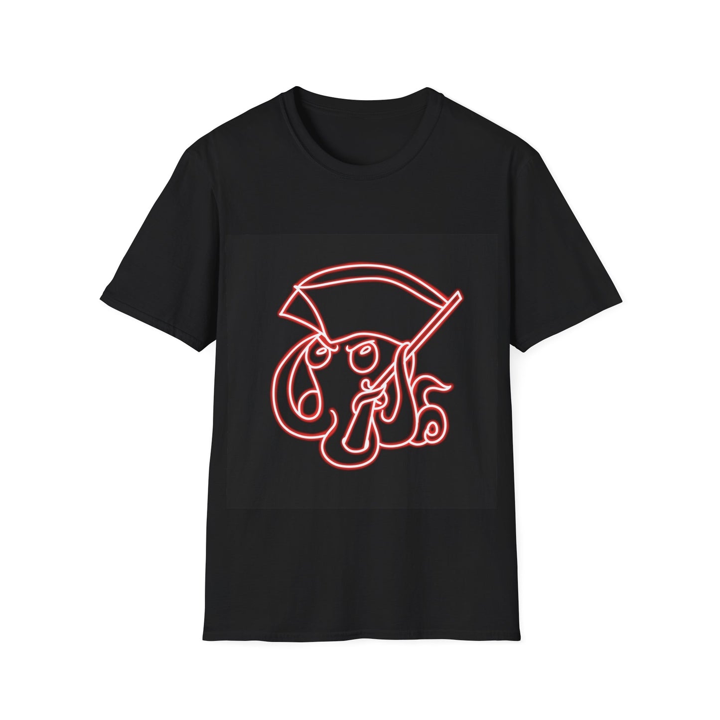 Neon Octo T-Shirt (Red) | Octopus Revolution