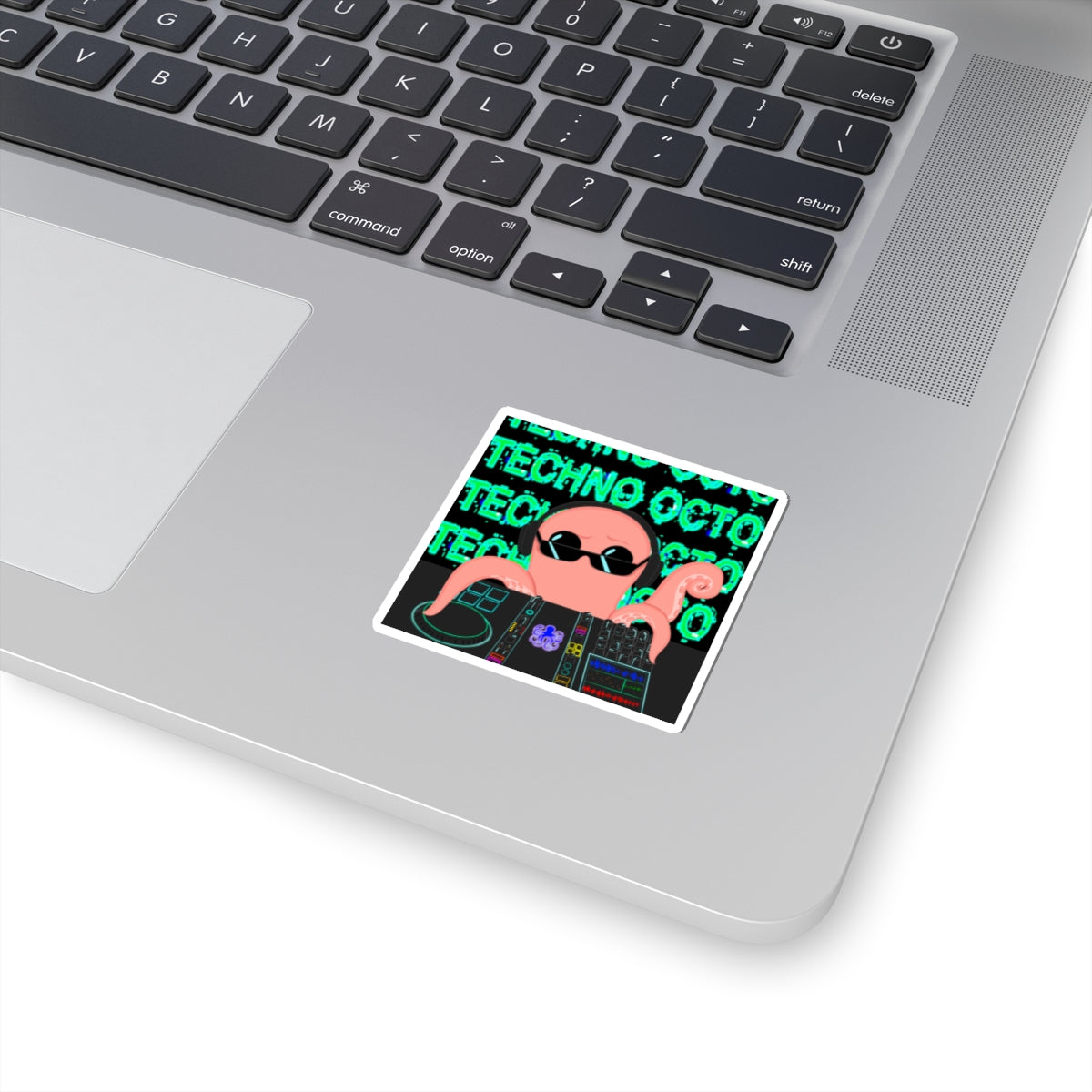 Stickers featuring the Techno Octo Design by the Octopus Revolution