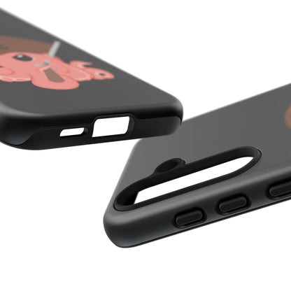 Phone case featuring a cartoon pirate themed original mascot design by the Octopus Revolution.