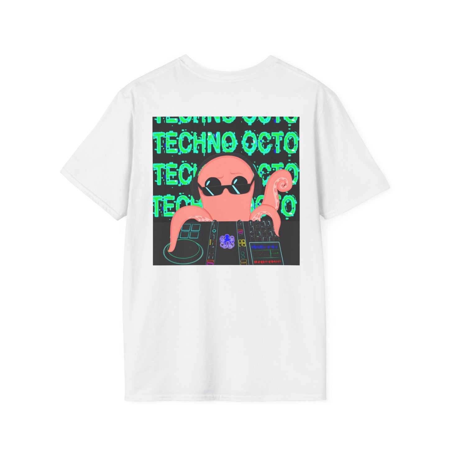 Unisex Techno Octo Softstyle T-Shirt | Octopus Revolution