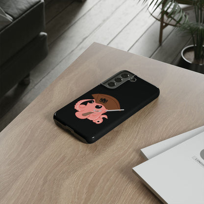 Phone case featuring a cartoon pirate themed original mascot design by the Octopus Revolution.