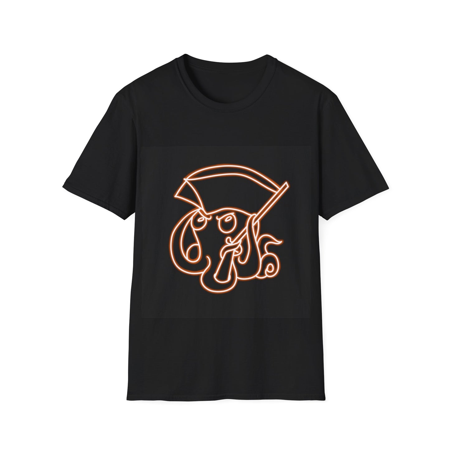 Neon Octo T-Shirt (Orange) | Octopus Revolution