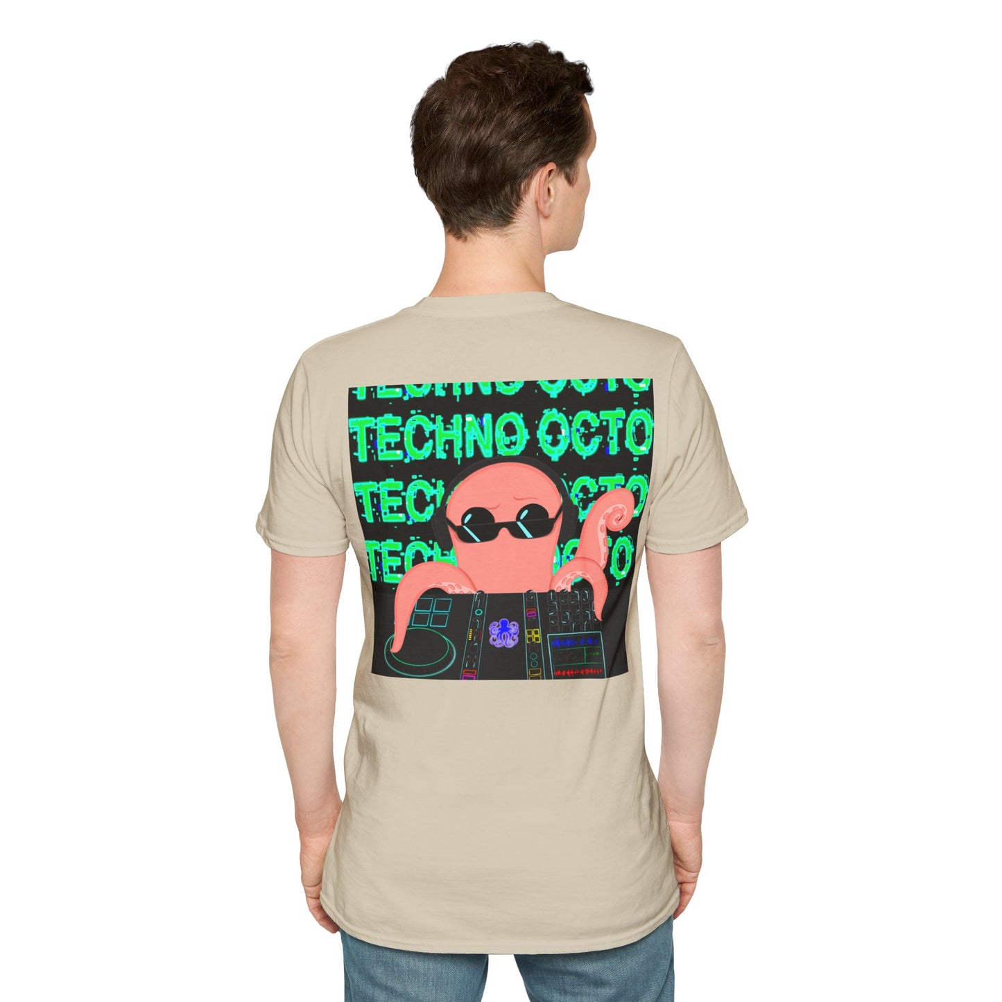 Unisex Techno Octo Softstyle T-Shirt | Octopus Revolution