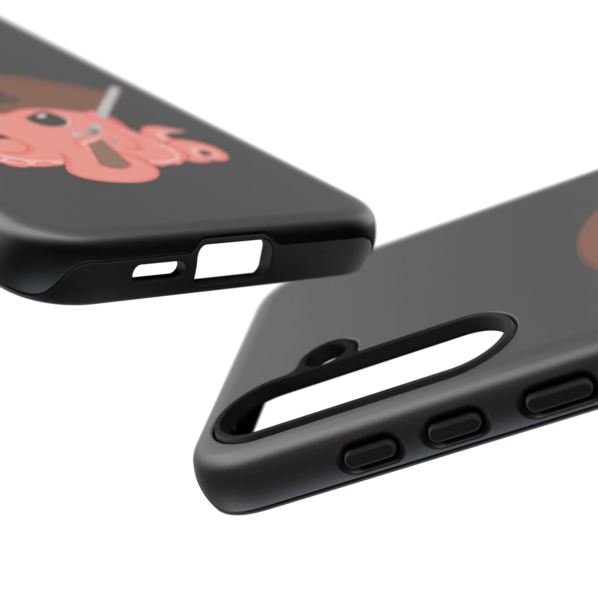 Phone case featuring a cartoon pirate themed original mascot design by the Octopus Revolution.
