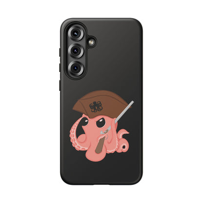 Phone case featuring a cartoon pirate themed original mascot design by the Octopus Revolution.