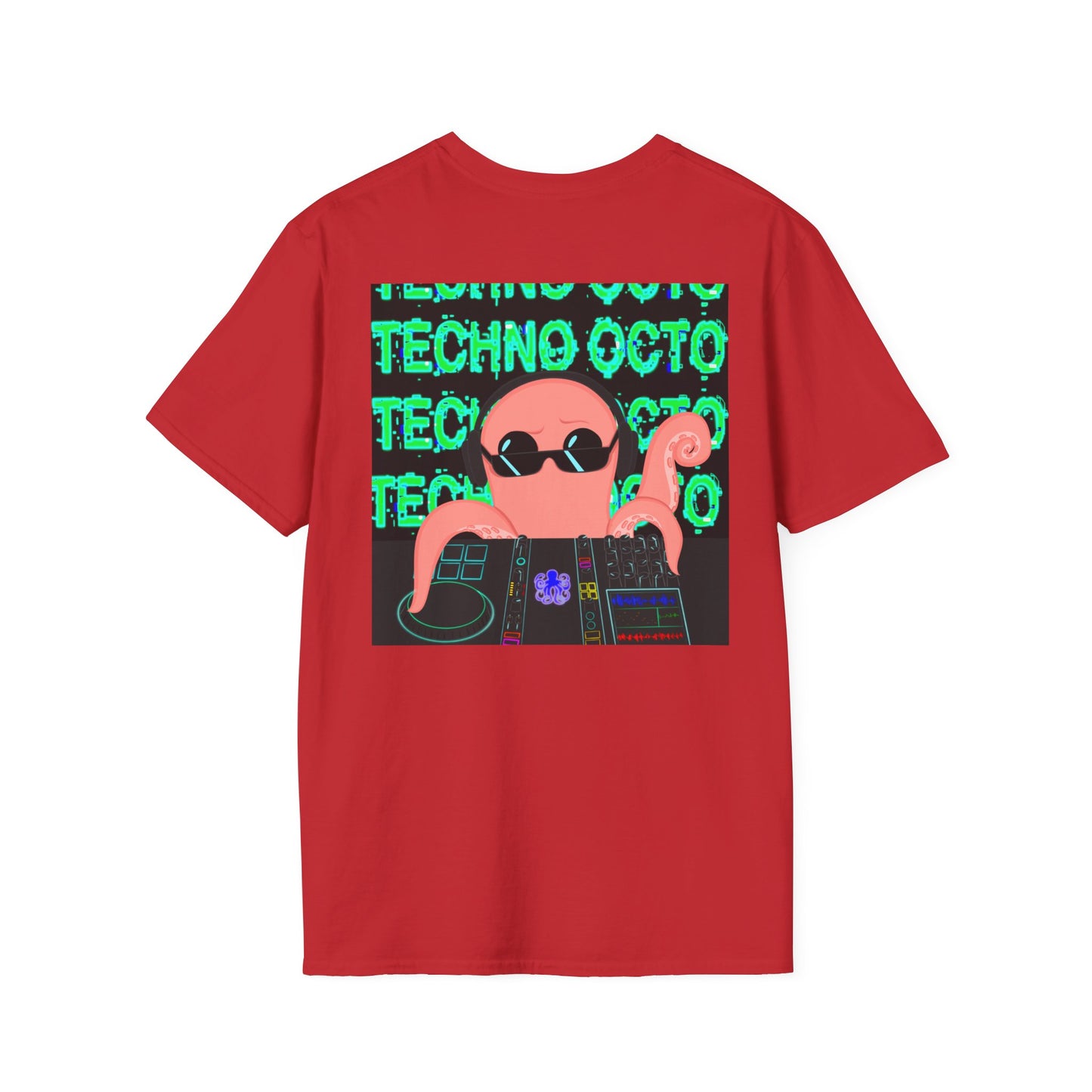 Unisex Techno Octo Softstyle T-Shirt | Octopus Revolution